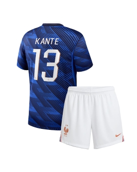 Billige Fotballdrakt Frankrike Kante #13 Replika Hjemmedraktsett Barn VM 2026 Kortermet (med bukser)